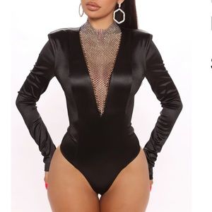Dazzle The Night Rhinestone Bodysuit